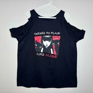 Emily The Strange Relax Fit Slashed Sleeve Raglan Women’s Shirt Plus Size 2